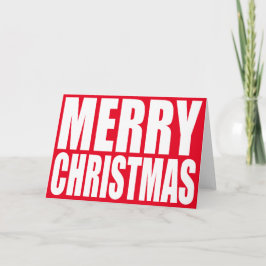 Big Block White God jul Helgkort