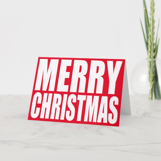 Big Block White God jul Helgkort (Framsida)