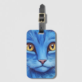 Big Blue Cat Bagagebricka
