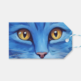 Big Blue Cat. Presentetikett