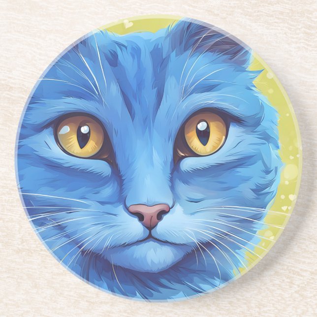 Big Blue Cat. Underlägg (Framsidan)