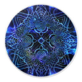 Big Blue Electric Galactic Geometry Knopp