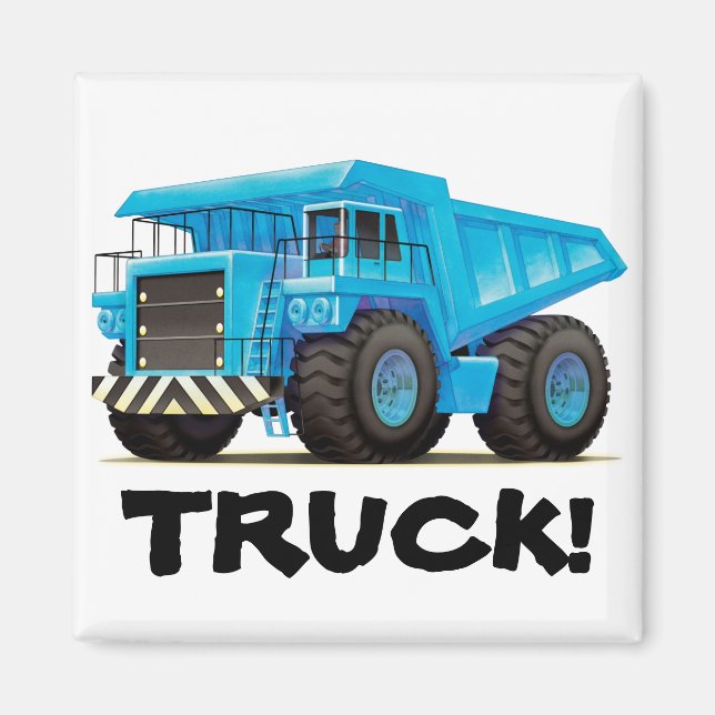 Big Blue Lastbil Magnet (Framsidan)