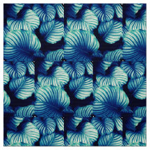 Big Blue Tropical Lövs Fabric