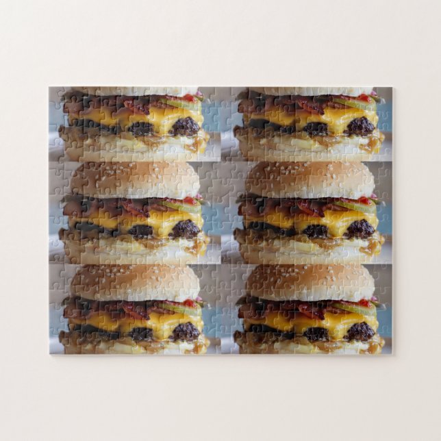 Big Bob's bacon ost burger puzzle Pussel (Horisontell)