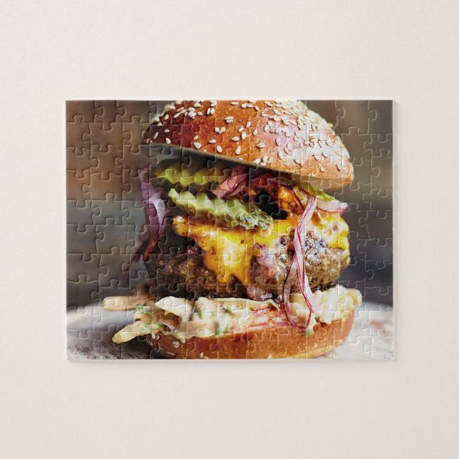 Big Bob's yummy burger 110 biet puzzle Pussel (Horisontell)