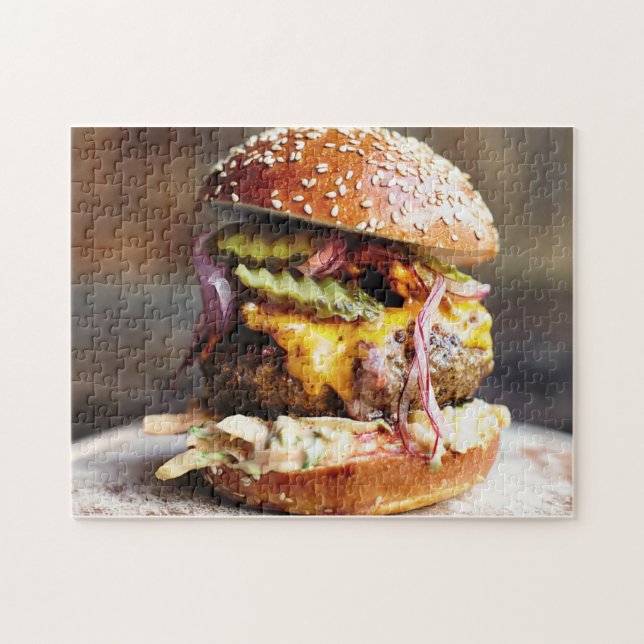 Big Bob's yummy burger 252 biet puzzle Pussel (Horisontell)