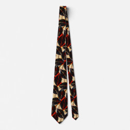 Big Bold African Rainforest Print Red and Black Slips