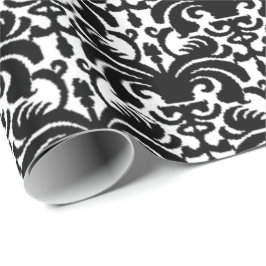 Big Bold Damask (svart) Presentpapper