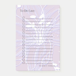 Big Bold Hibiscus Flower CHOSE FÄRG Post-it Block