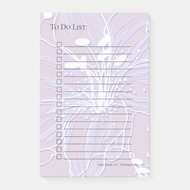 Big Bold Hibiscus Flower CHOSE FÄRG Post-it Block (Framsida)