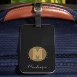Big Bold Line Monogram Bagagebricka<br><div class="desc">Big Bold Monogram personlig mousserande.</div>
