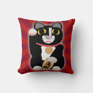 Big Bold Lucky Tuxedo Cat Kudde