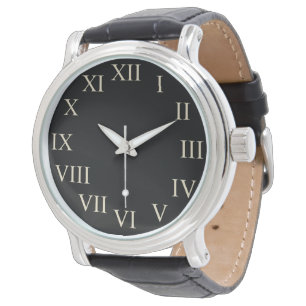 Big Bold Retro Black Classic Watch Armbandsur