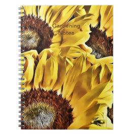 Big Bold Sunflowers Anteckningsbok