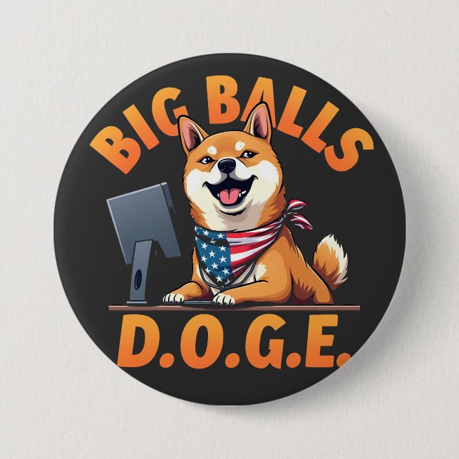 Big Bollar Doge Department of Government Efficienc Knapp (Framsida)