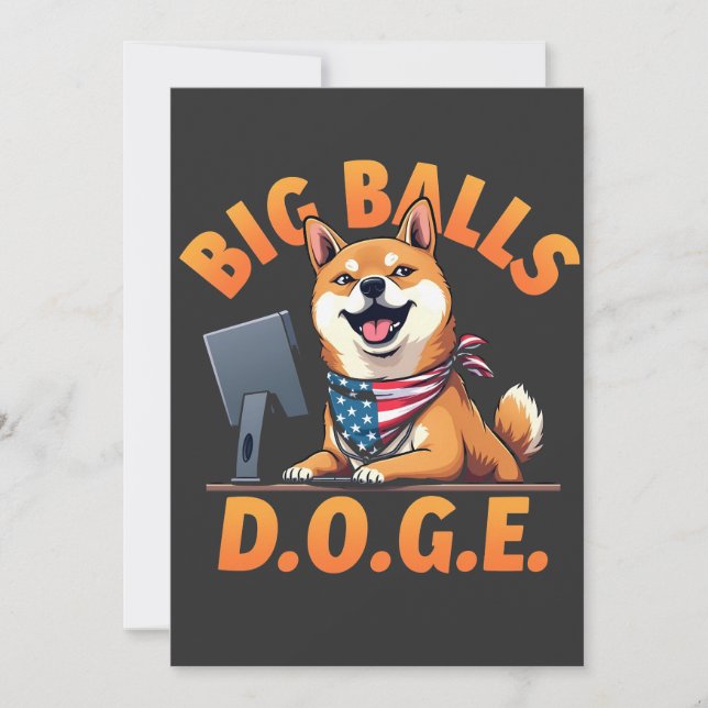 Big Bollar Doge Department of Government Efficienc Meddelande (Framsida)