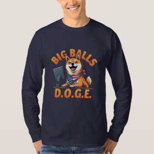 Big Bollar Doge Department of Government Efficienc T Shirt