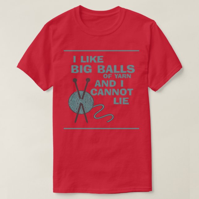 Big Bollar inom garnvidden T Shirt (Design framsida)