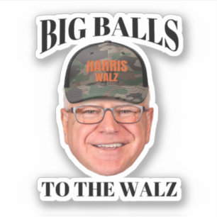 Big Bollar to Walz - Tim Walz Klistermärken