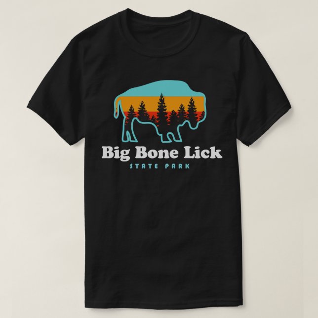 Big Bone Slickar State Park Kentucky Bison Fossils T Shirt (Design framsida)