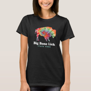 Big Bone Slickar State Park Kentucky Bison Tie Dye T Shirt