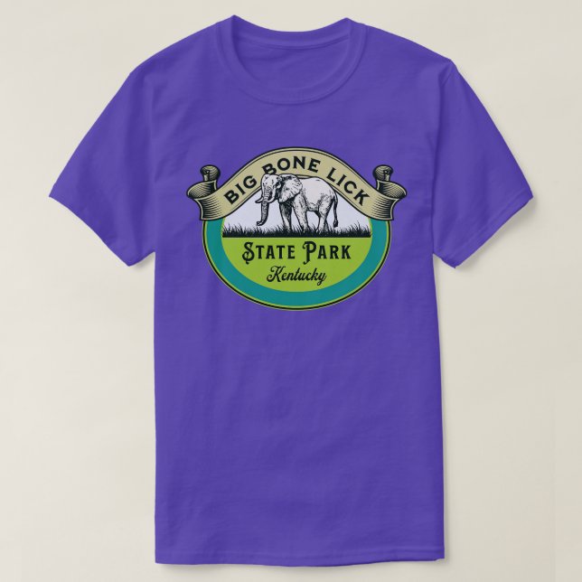 Big Bone Slickar State Park Kentucky TShirt T Shirt (Design framsida)