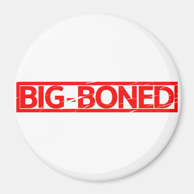 Big Boned Frimärke Magnet (Framsidan)