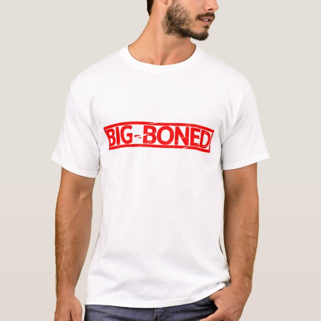 Big Boned Frimärke T Shirt (Framsida)