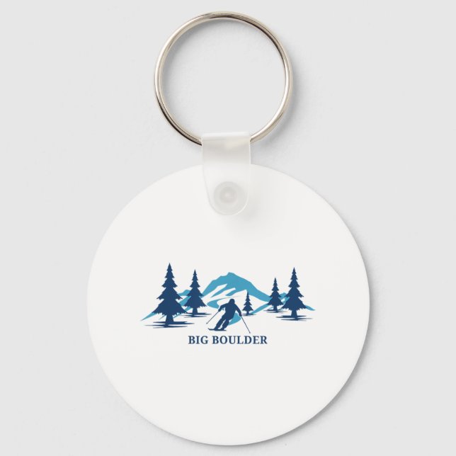 Big Boulder Pennsylvania Ski Resort Skiing T Nyckelring (Framsida)