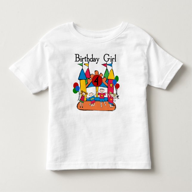 Big BounGirl 4e födelsedagen T-shirts and Gifts (Framsida)