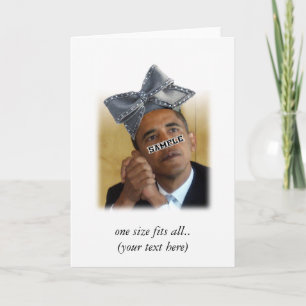 Big Bow Hat (lägg till ditt foto) Kort