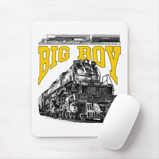 Big Boy 4014 Ånglok. Union Pacific Klass 4000 Musmatta (Med mus)