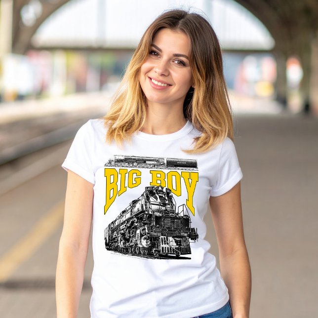 Big Boy 4014 Ånglok. Union Pacific Klass 4000 T Shirt (Big Boy 4014 Steam Loco. Union Pacific Class 4000. Womens Basic T-Shirt)