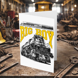 Big Boy 4014 Ånglok. Union Pacific Klass 4000 Tack Kort