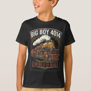 Big boy 4014 ånglokomotiv tåg vintage t shirt