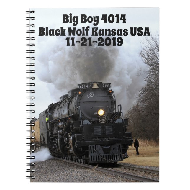 Big Boy 4014 Black Varg Kansas Anteckningsbok (Framsidan)