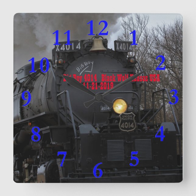 Big Boy 4014 Fyrkantig Klocka (Framsida)