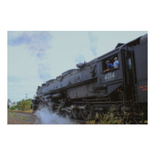 Big Boy 4014 Smoke and Steam i Kansas Fototryck