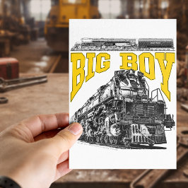 Big Boy 4014 Steam Loco. Union Pacific Class 4000 Vykort