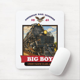 Big Boy 4014 Steam Locomotive Retro Illustration Musmatta