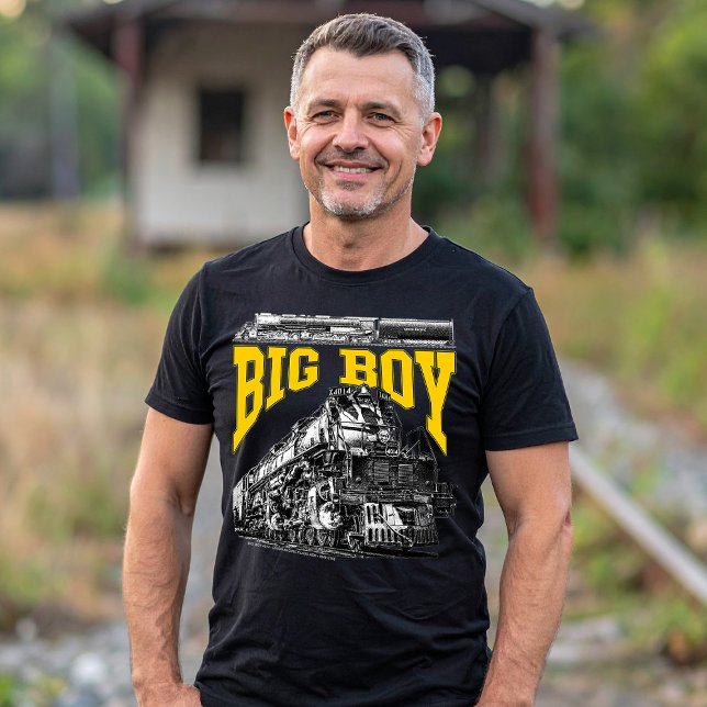 Big Boy 4014 Union Pacific Class 4000. Steam Loco. T Shirt (Big Boy 4014 Union Pacific Class 4000. Steam Loco. Men Basic Black T-Shirt)
