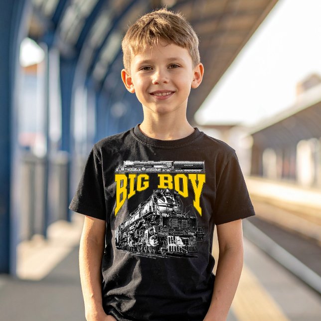 Big Boy 4014 Union Pacific Class 4000. Steam Loco. T Shirt (Big Boy 4014 Union Pacific Class 4000. Steam Loco. Boy Basic Black T-Shirt)