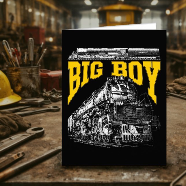 Big Boy 4014 Union Pacific Class 4000. Steam Loco. Tack Kort (Big Boy 4014 Union Pacific Class 4000. Steam Loco. Thank You Card)