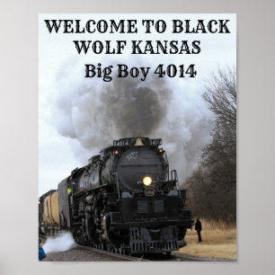 Big Boy 4014 välkommen till Kansas Poster