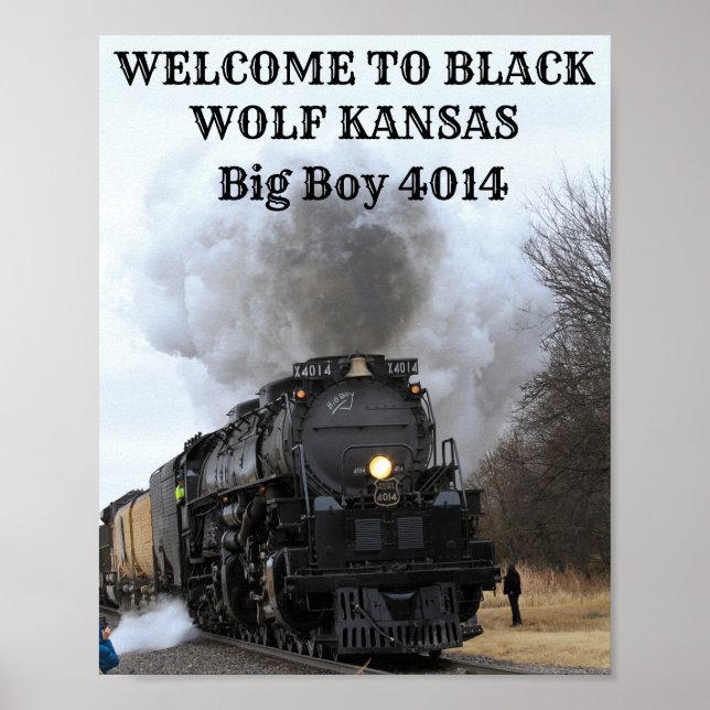 Big Boy 4014 välkommen till Kansas Poster (Framsidan)