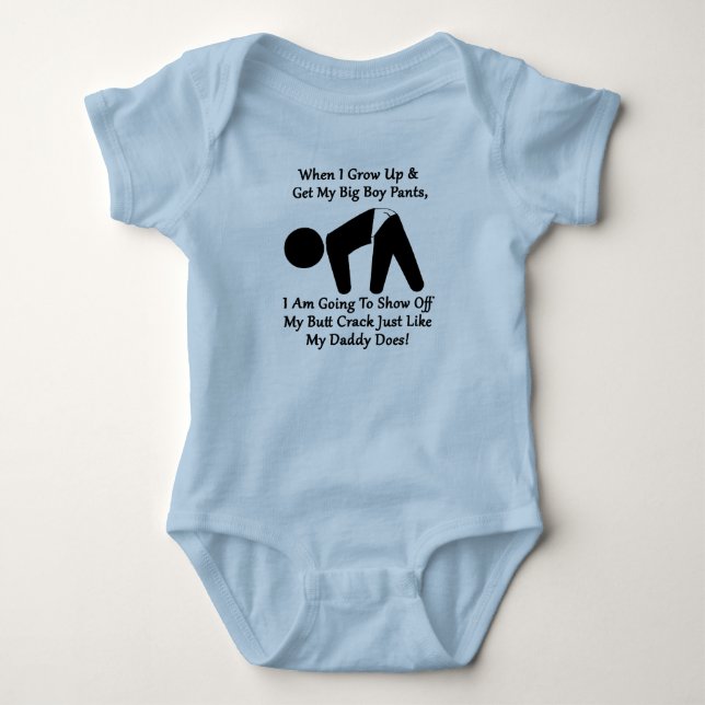 Big Boy Byxor Baby Outfit T Shirt (Framsida)