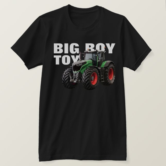 "Big Boy Leksak" med Grönt Farm Tractor Tee Shirt (Design framsida)