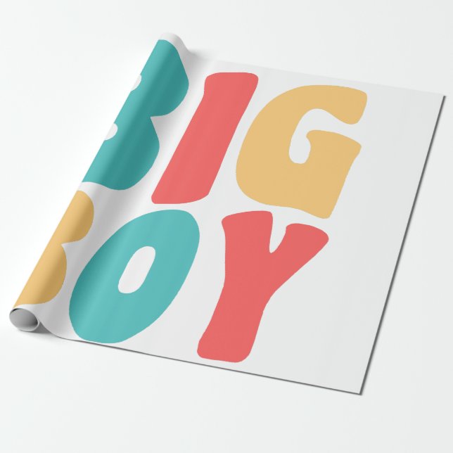 Big Boy Roliga meningar Kids Småbarn Presentpapper (Utrullad)