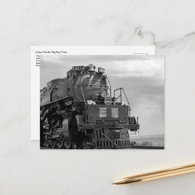 Big Boy Tåg vycard Vykort (Fram/Back In Situ)